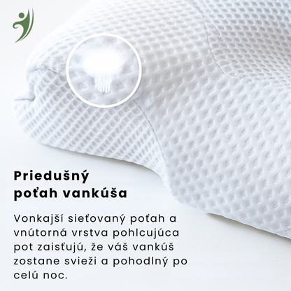 Vankúš navrhnutý pre hlbší a regenerujúci spánok