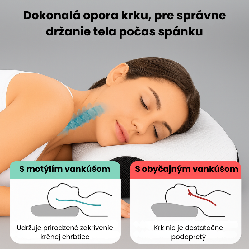 Vankúš navrhnutý pre hlbší a regenerujúci spánok