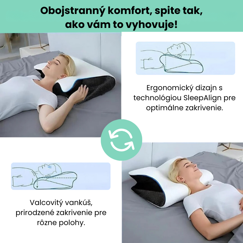 Vankúš navrhnutý pre hlbší a regenerujúci spánok