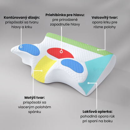 Vankúš navrhnutý pre hlbší a regenerujúci spánok