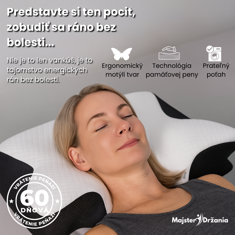 Vankúš navrhnutý pre hlbší a regenerujúci spánok
