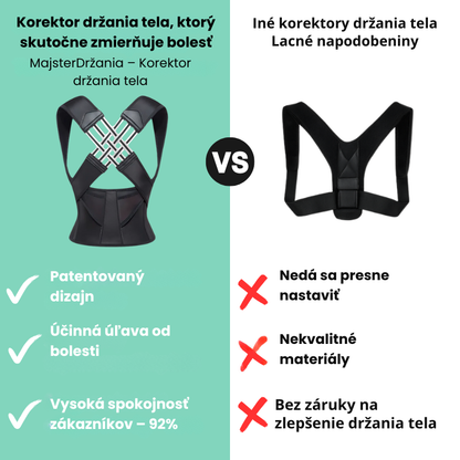 MajsterDržania – Korektor držania tela
